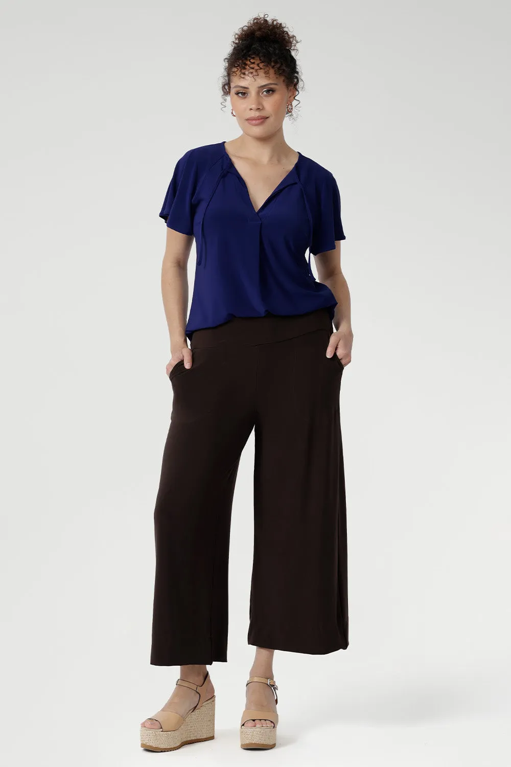 Bradley Culotte in Cocoa sold by Leina & Fleur