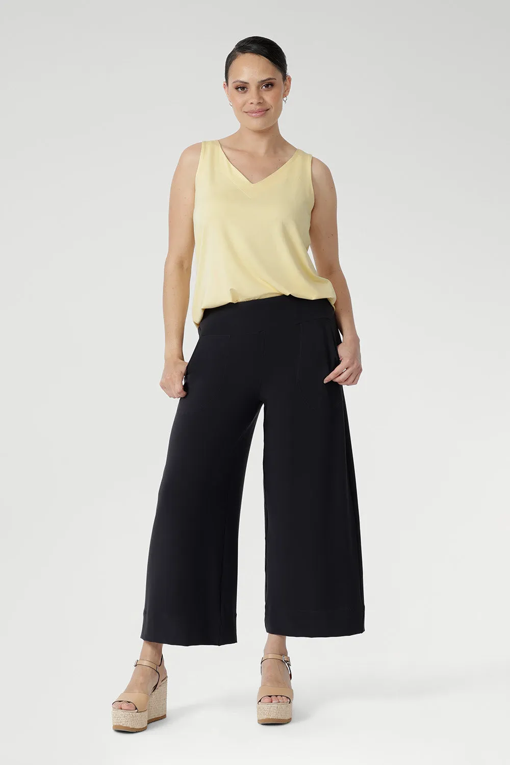 Bradley Culotte in Charcoal sold by Leina & Fleur