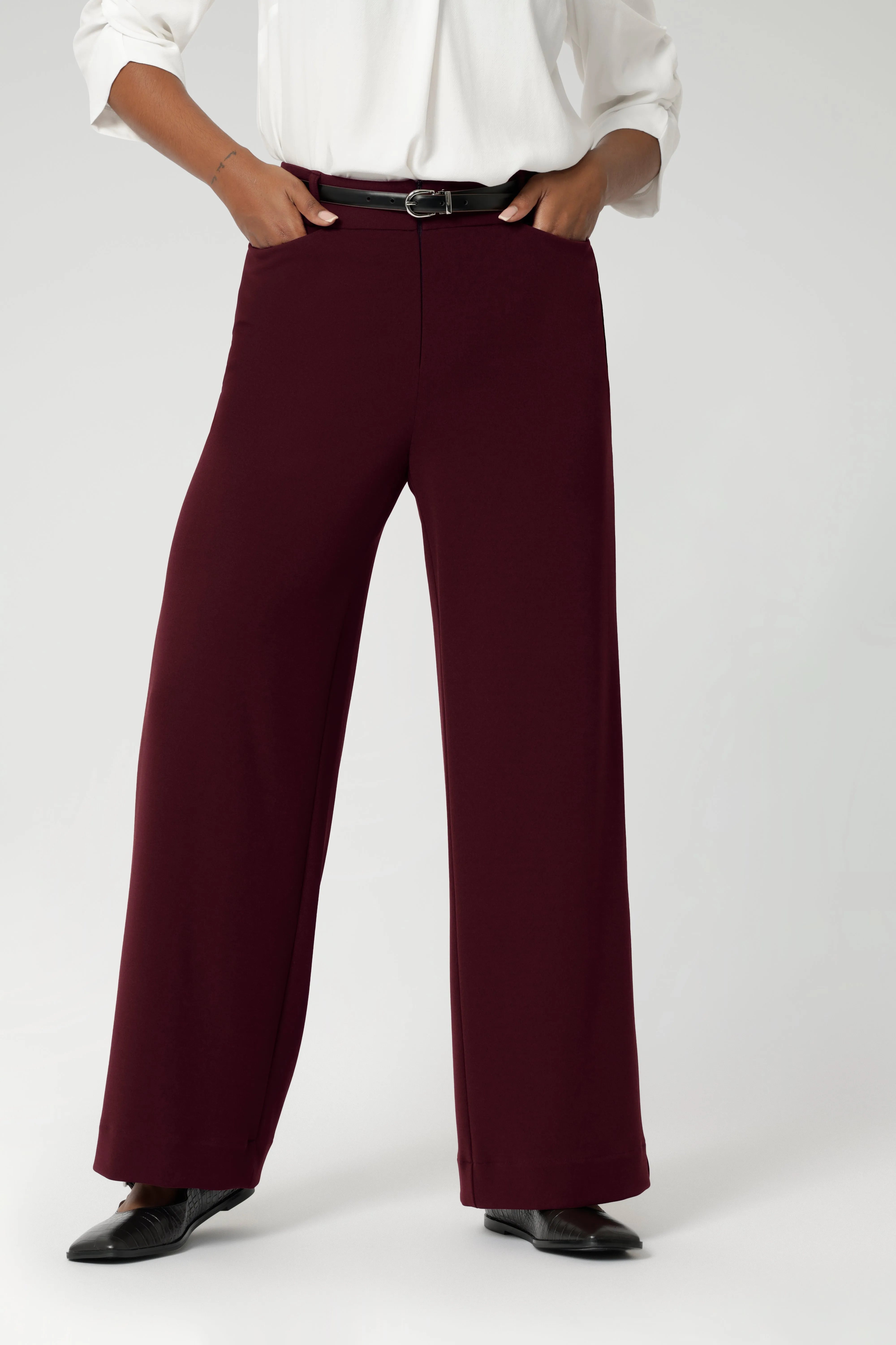Drew Pant in Wine sold by Leina & Fleur product image thumbnail 5