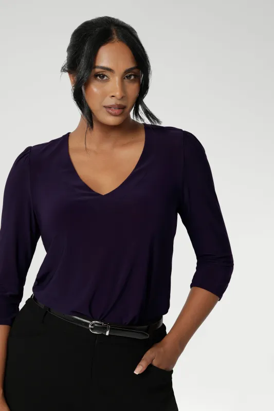 Vida Top in Amethyst sold by Leina & Fleur