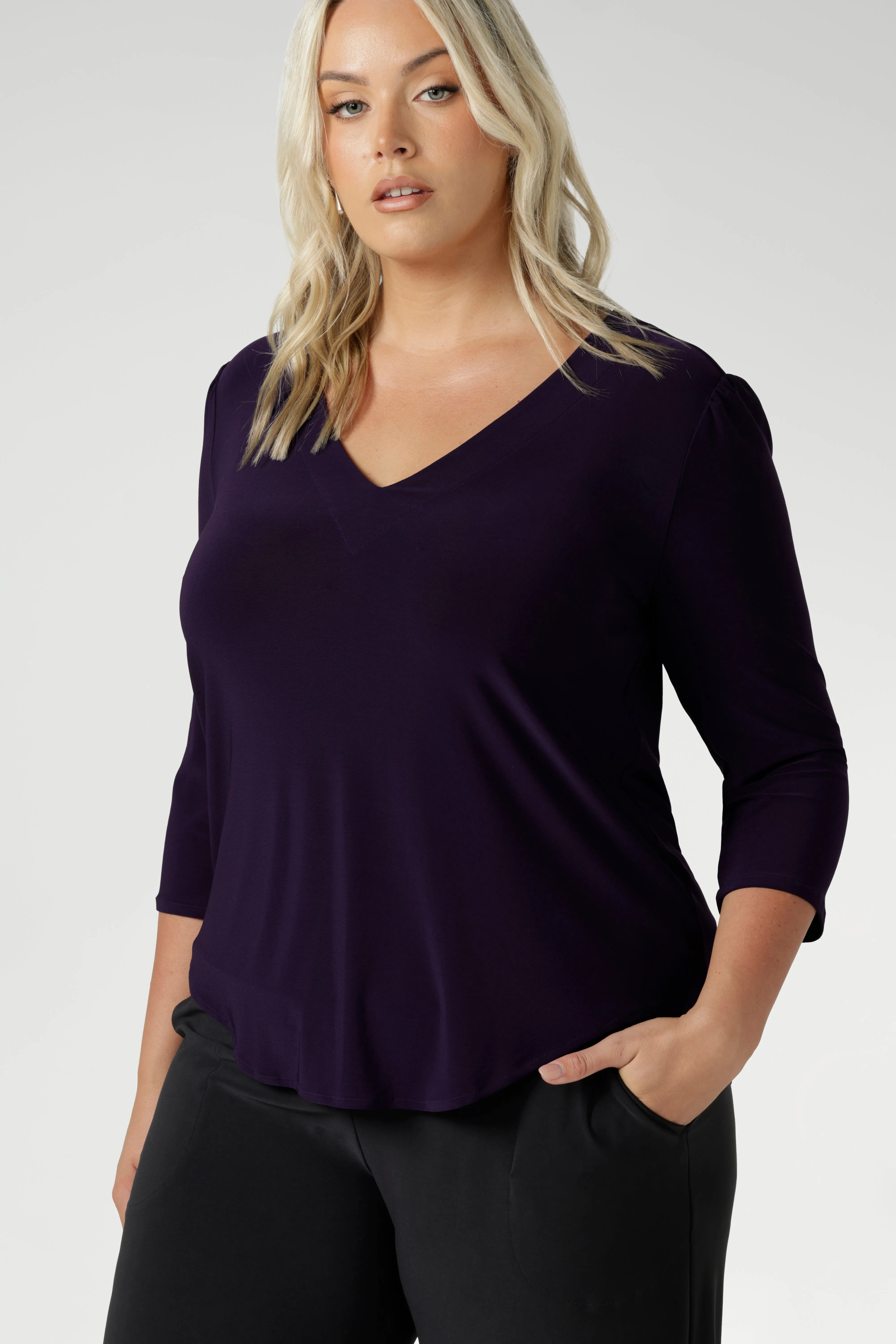 Vida Top in Amethyst sold by Leina & Fleur product image thumbnail 5
