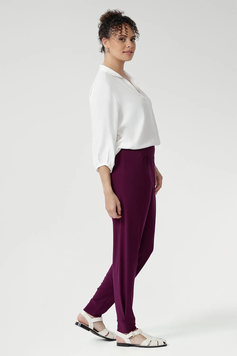 Indi Pant in Magenta sold by Leina & Fleur product image thumbnail 3