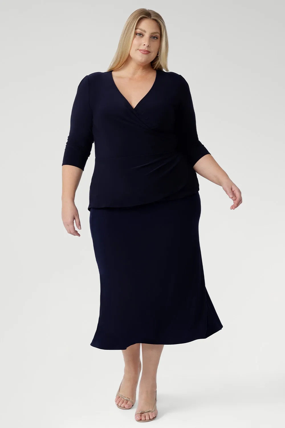 Asher Skirt in Navy sold by Leina & Fleur product image thumbnail 3