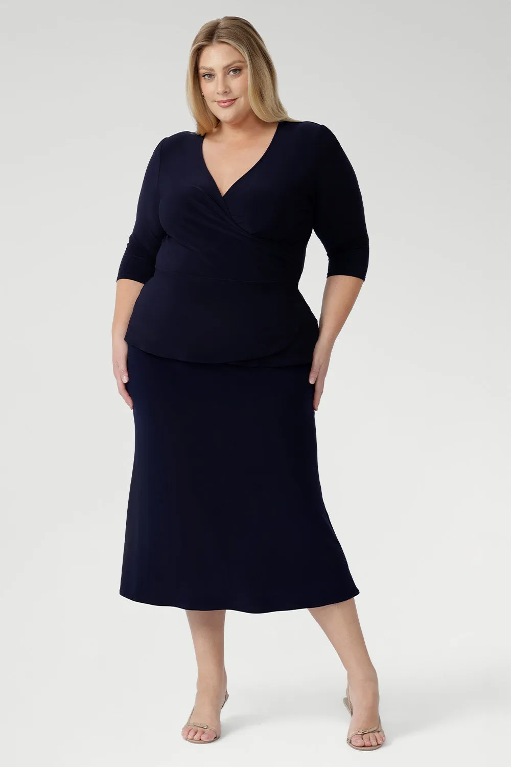 Asher Skirt in Navy sold by Leina & Fleur product image thumbnail 4