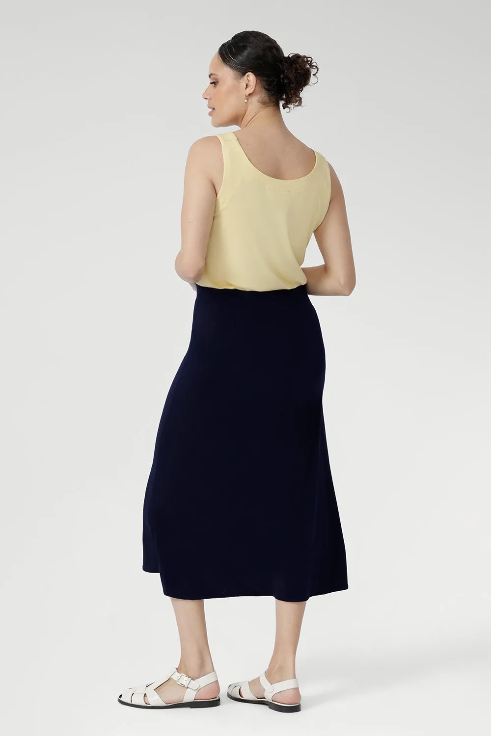 Asher Skirt in Navy sold by Leina & Fleur product image thumbnail 5