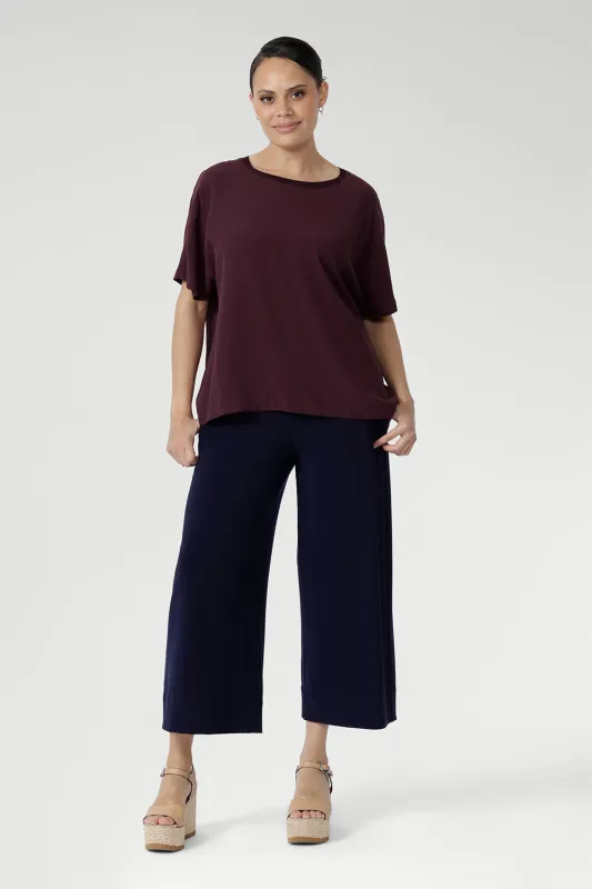 Bradley Culotte in Navy sold by Leina & Fleur