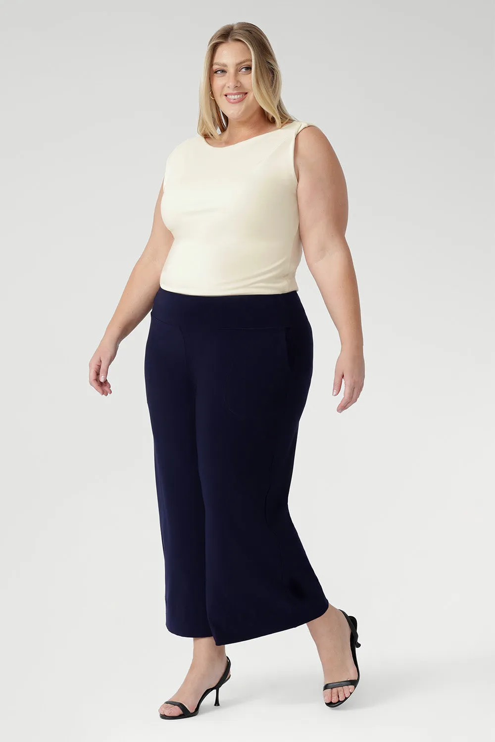 Bradley Culotte in Navy sold by Leina & Fleur product image thumbnail 4