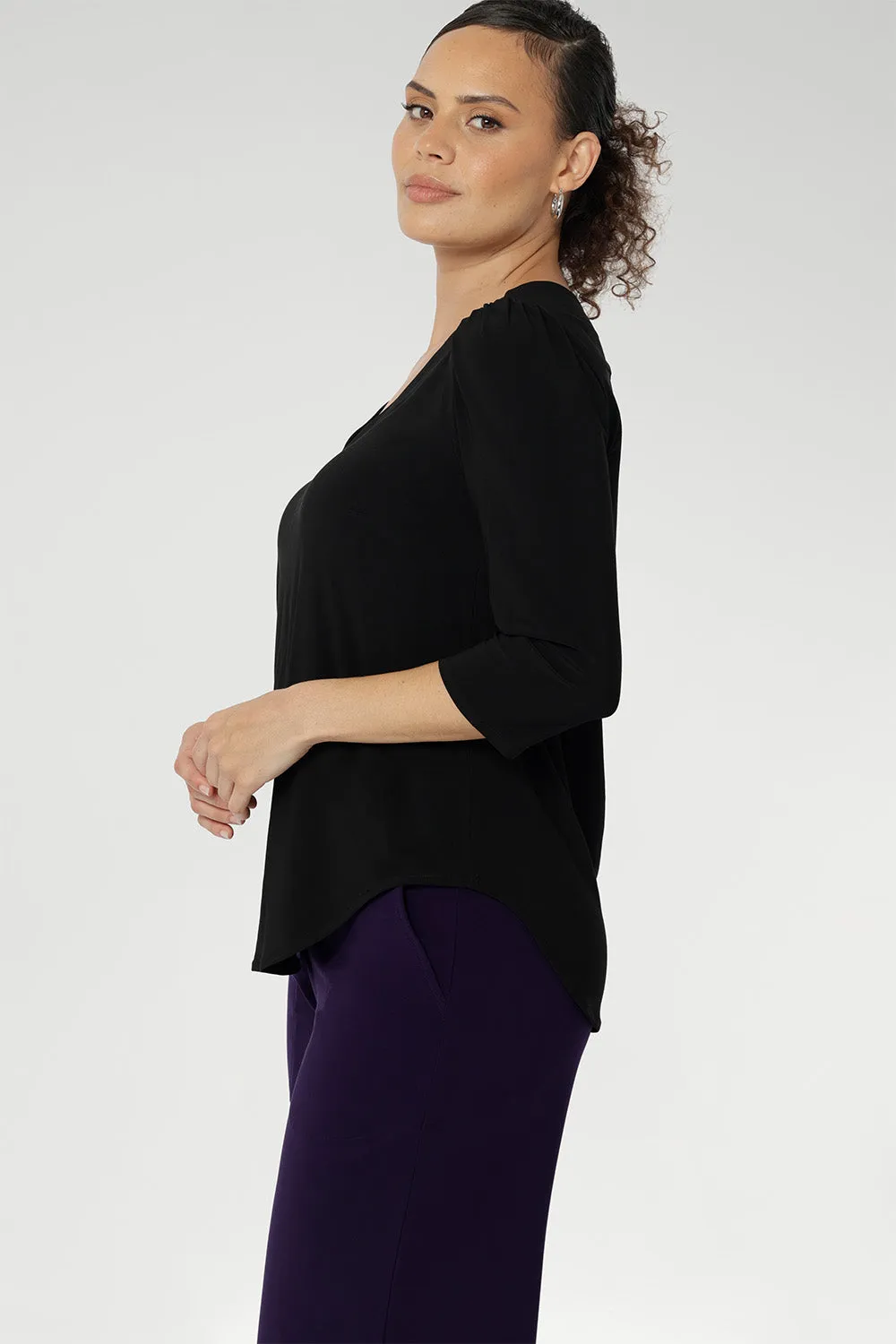 Vida Top in Black sold by Leina & Fleur product image thumbnail 5