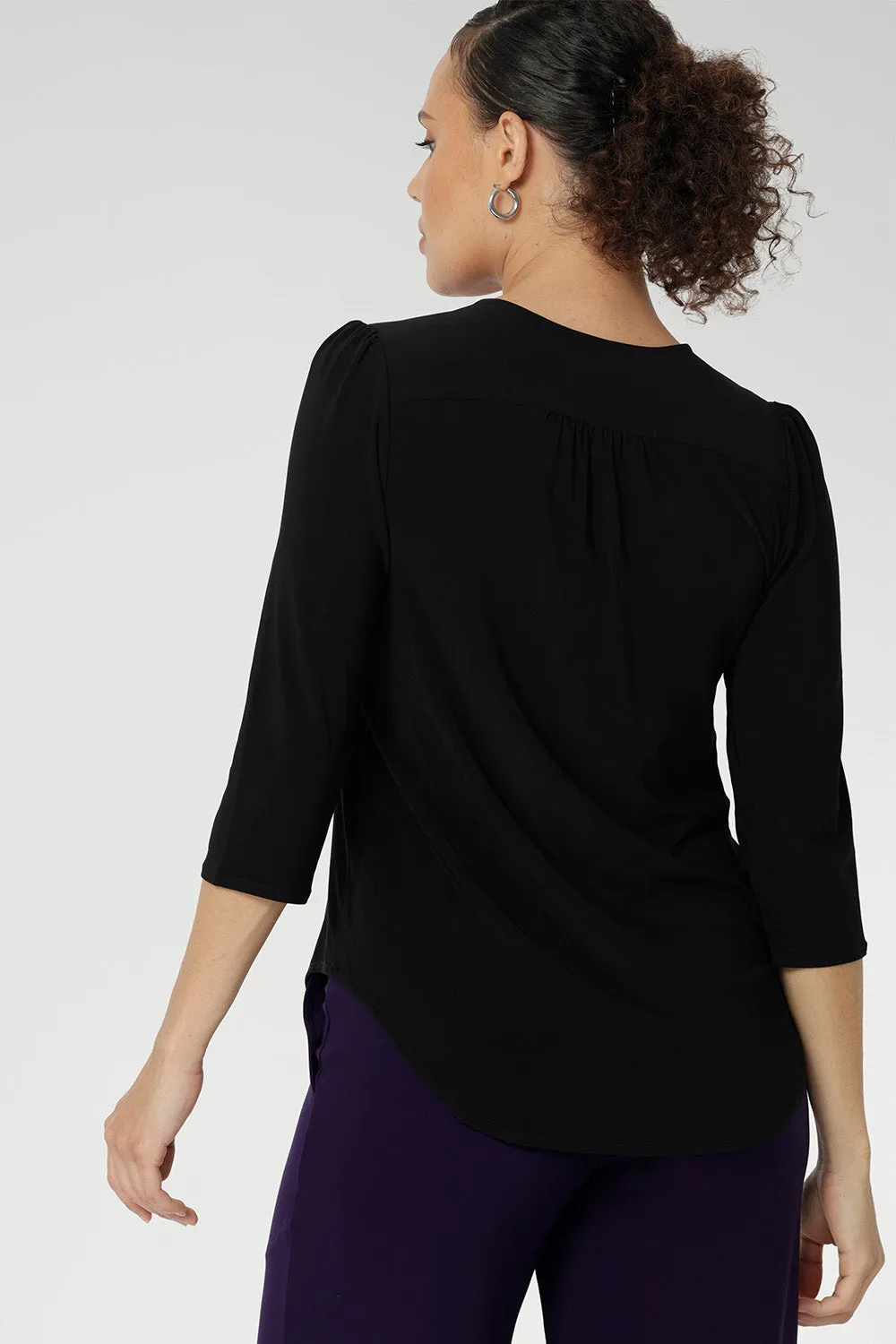 Vida Top in Black sold by Leina & Fleur product image thumbnail 2