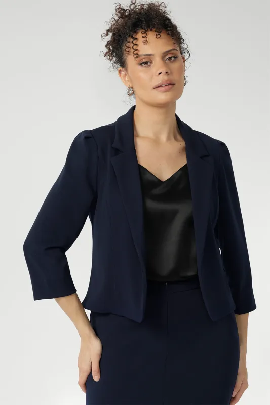 Benni Jacket in Navy sold by Leina & Fleur