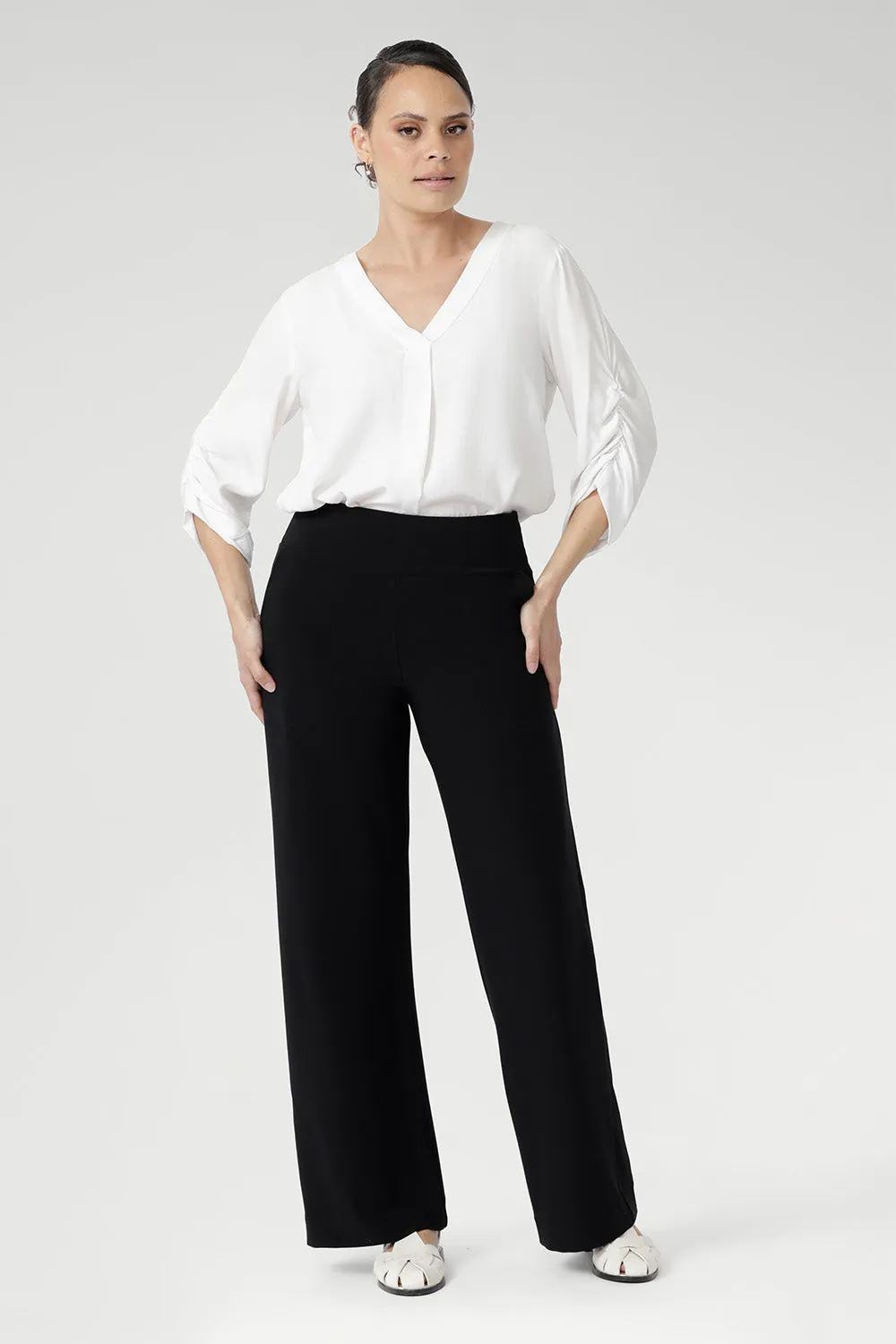 Monroe Pant in Black sold by Leina & Fleur