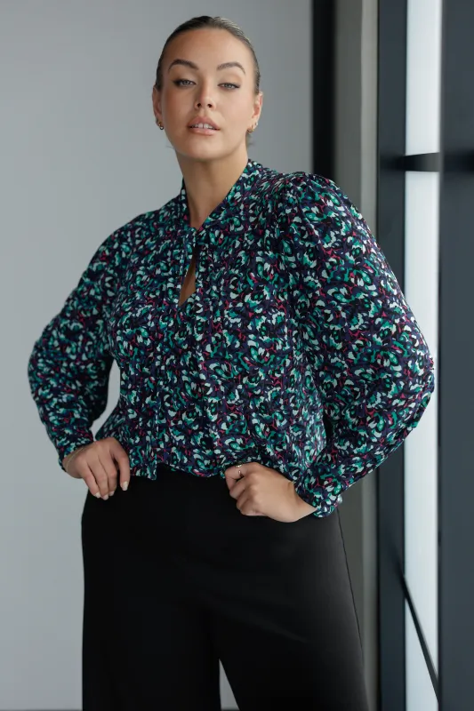 Celine Top in Peacock sold by Leina & Fleur