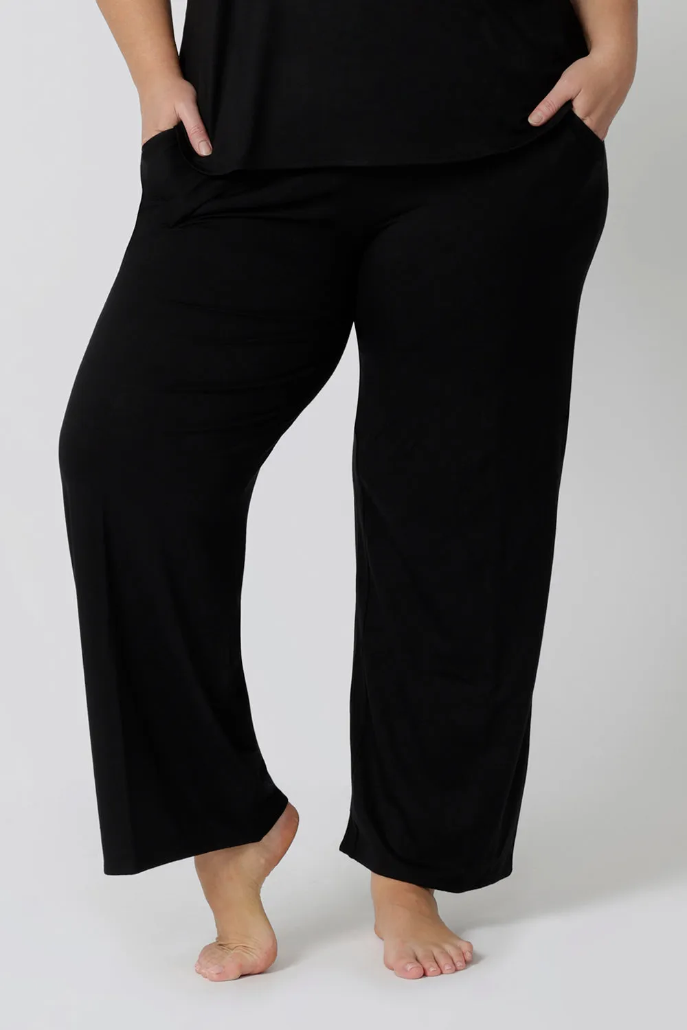 Lounge Pant in Black Bamboo sold by Leina & Fleur product image thumbnail 2