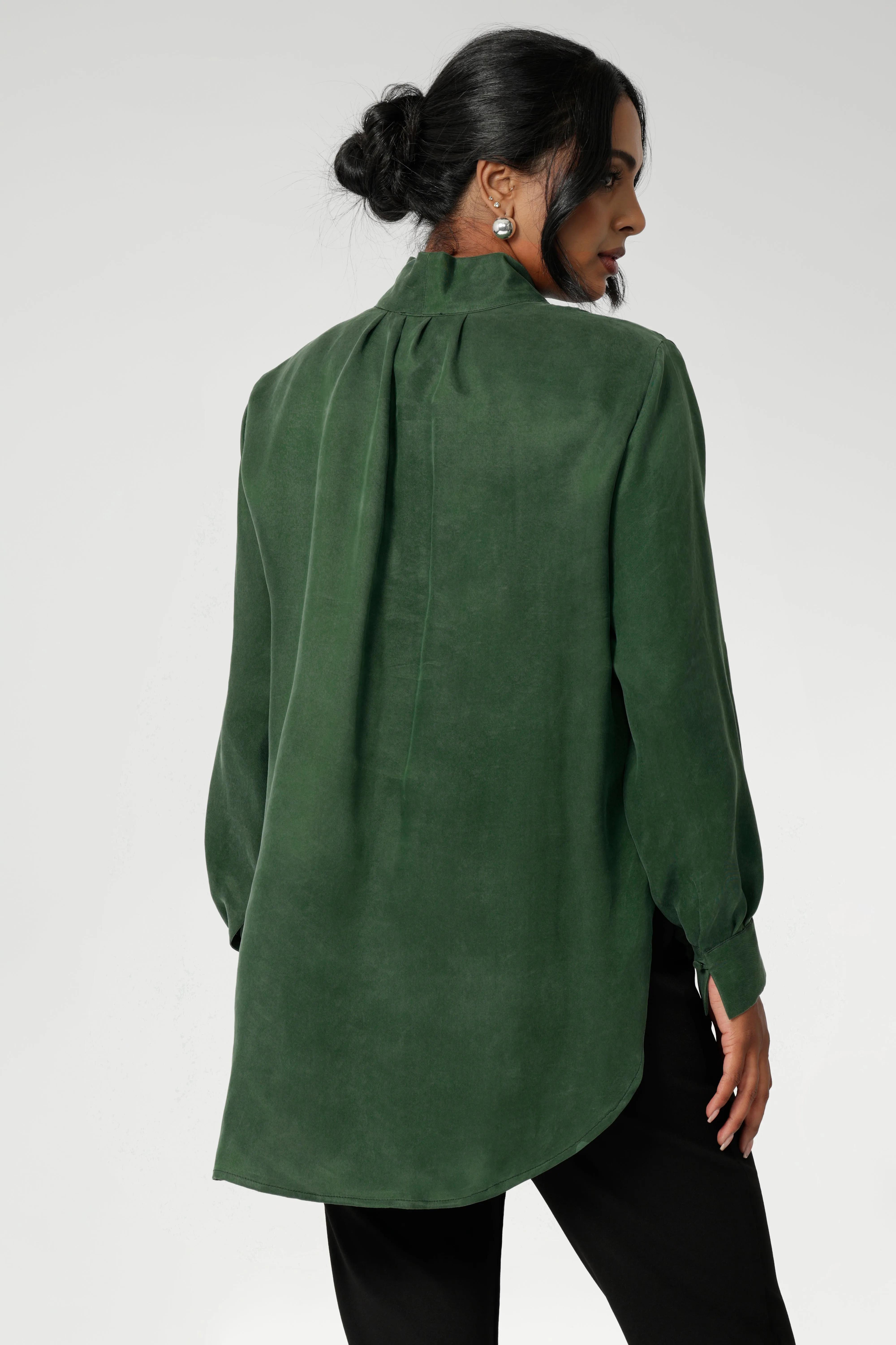Ellis Shirt in Deep Green sold by Leina & Fleur product image thumbnail 3