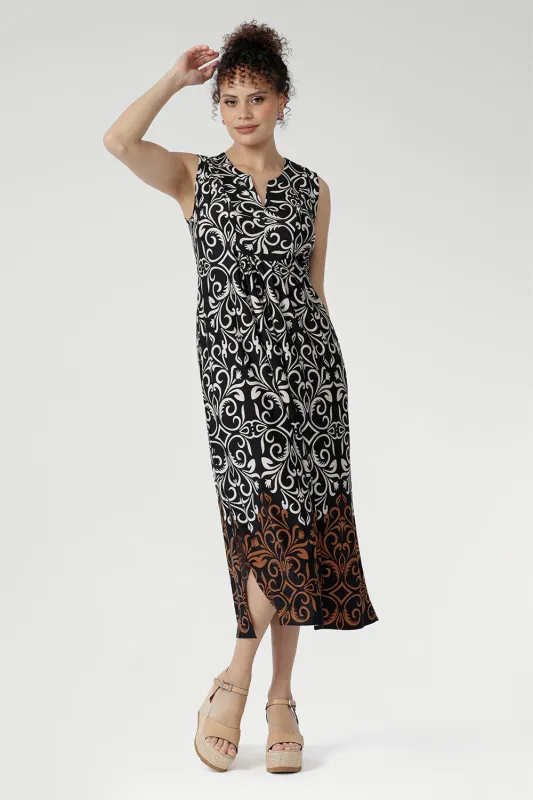 Fernanda Dress in Borderline sold by Leina & Fleur