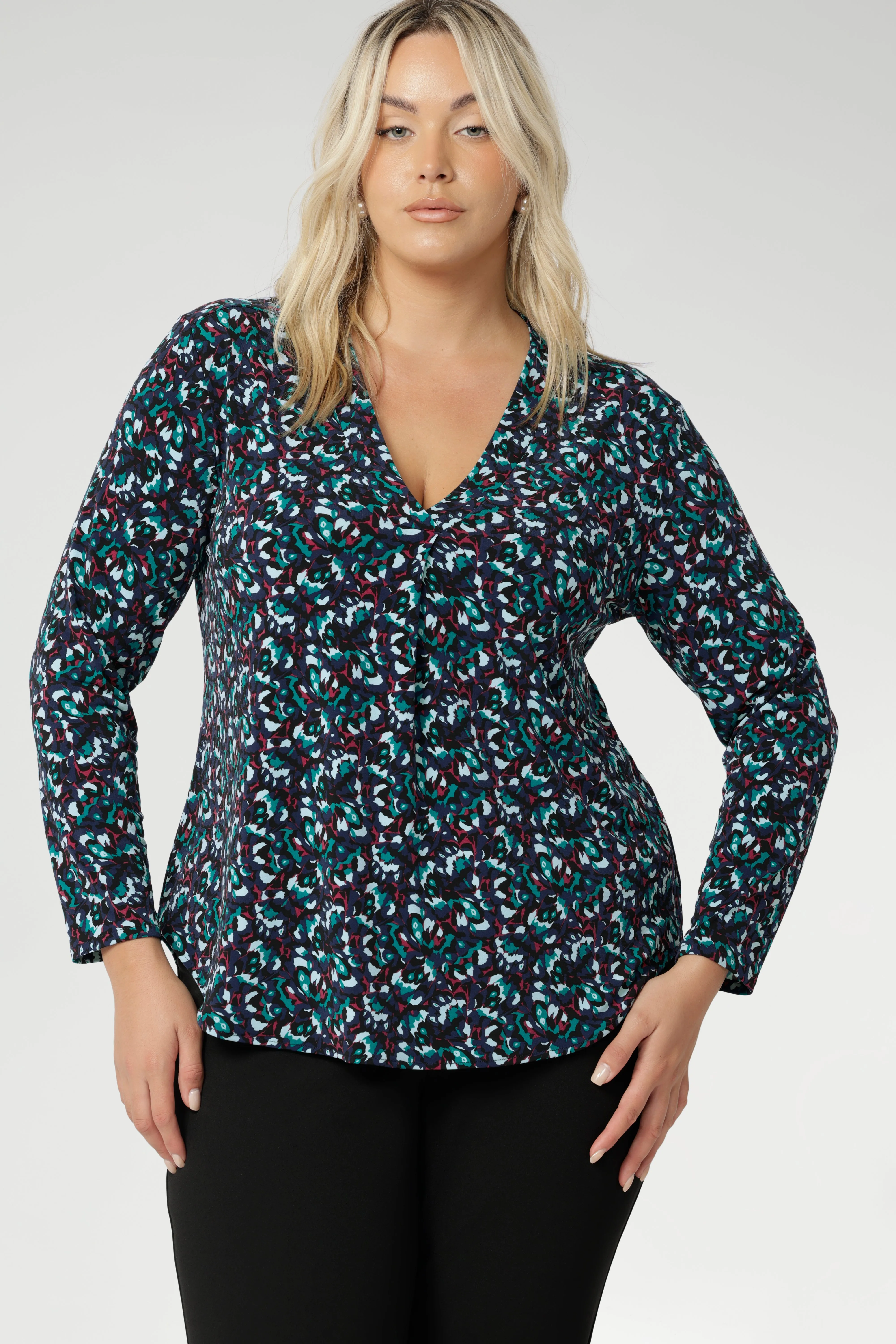 Dakota Top in Peacock sold by Leina & Fleur product image thumbnail 3