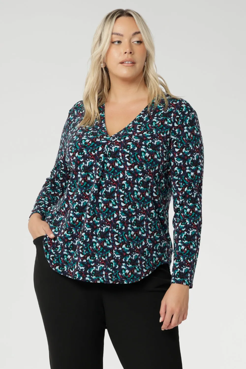 Dakota Top in Peacock sold by Leina & Fleur product image thumbnail 5