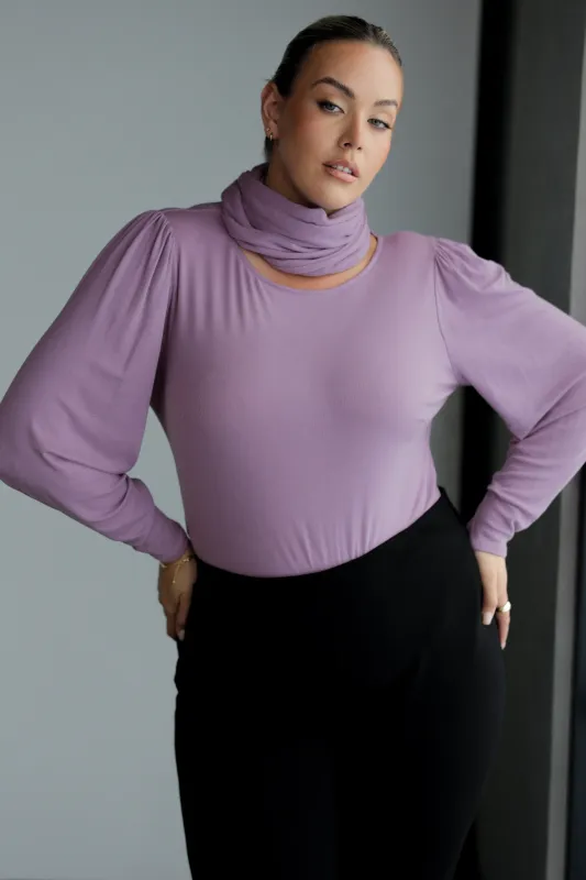 Zara Knit Top in Lilac sold by Leina & Fleur