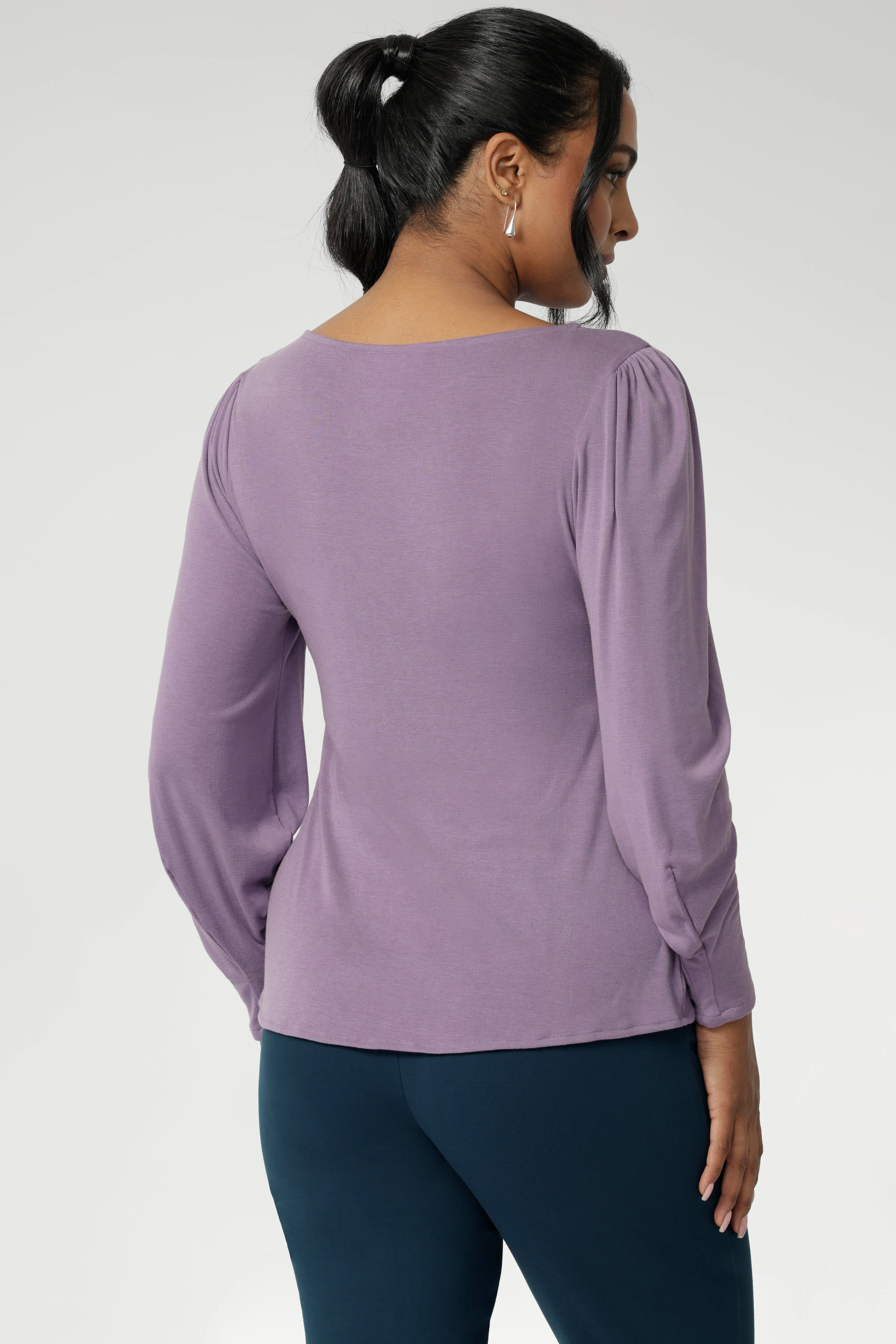 Zara Knit Top in Lilac sold by Leina & Fleur product image thumbnail 4
