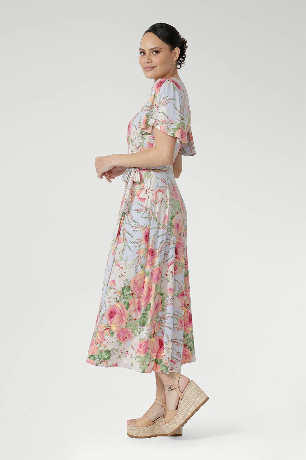 Delaney Dress in Powder Bloom sold by Leina & Fleur product image thumbnail 4