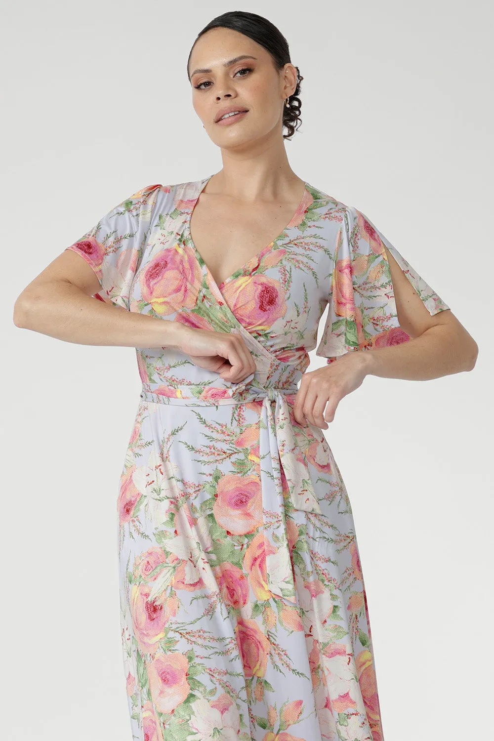 Delaney Dress in Powder Bloom sold by Leina & Fleur product image thumbnail 3
