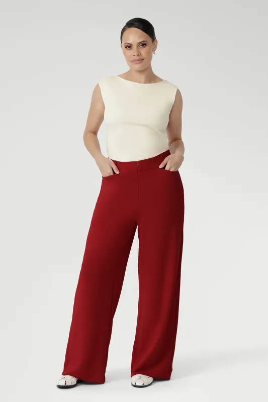 Drew Pant in Flame sold by Leina & Fleur