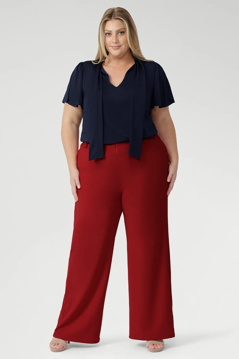 Drew Pant in Flame sold by Leina & Fleur product image thumbnail 5
