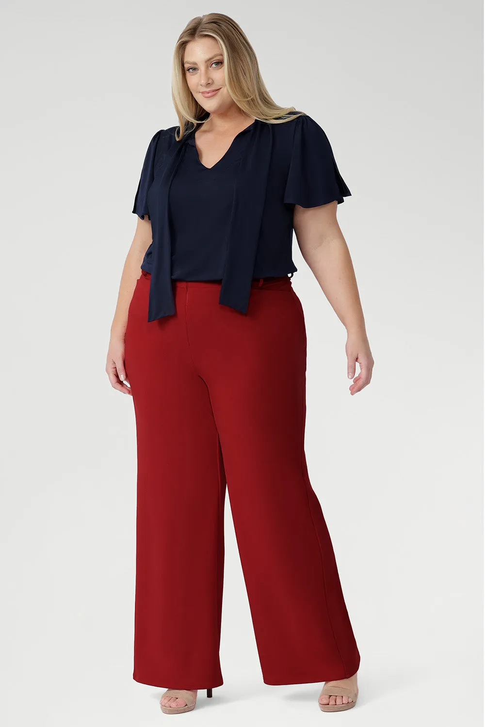 Drew Pant in Flame sold by Leina & Fleur product image thumbnail 3