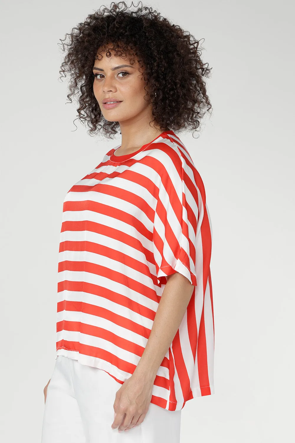Scout Tee in Tang Stripe sold by Leina & Fleur product image thumbnail 2