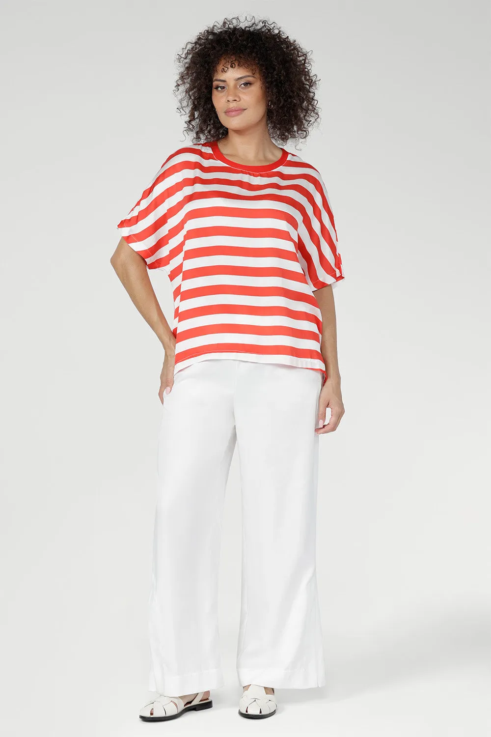 Scout Tee in Tang Stripe sold by Leina & Fleur product image thumbnail 3