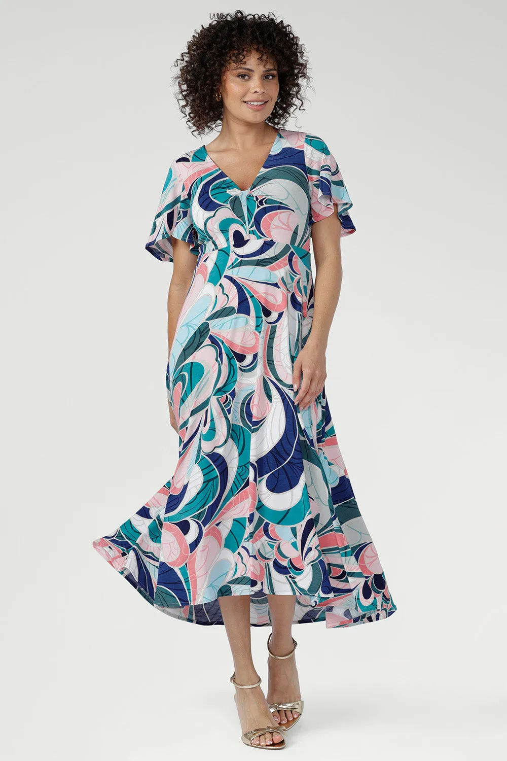 Milly Dress in Mineral Swirl sold by Leina & Fleur product image thumbnail 4