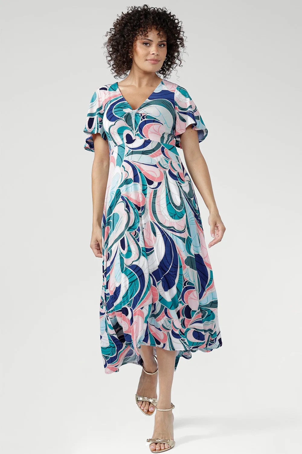 Milly Dress in Mineral Swirl sold by Leina & Fleur product image thumbnail 3