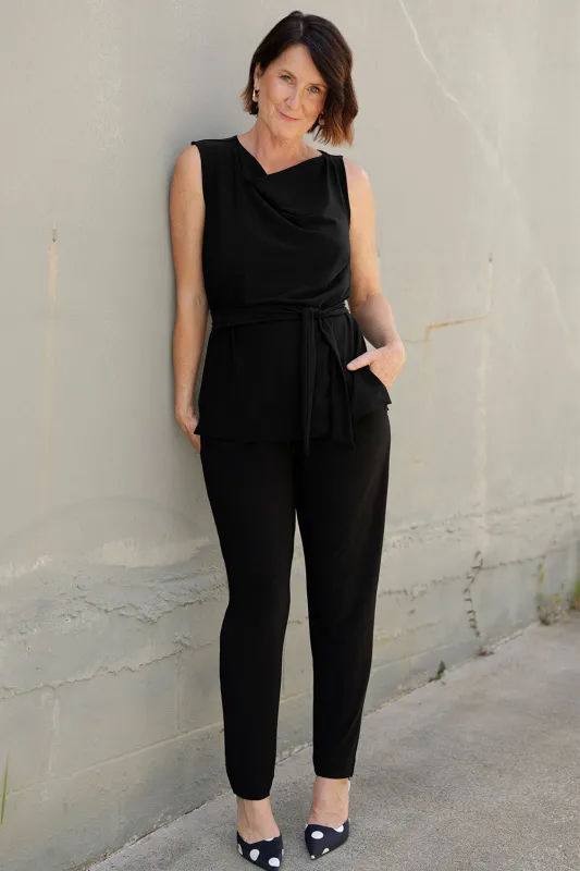 Tobie Pant in Black made by Leina & Fleur