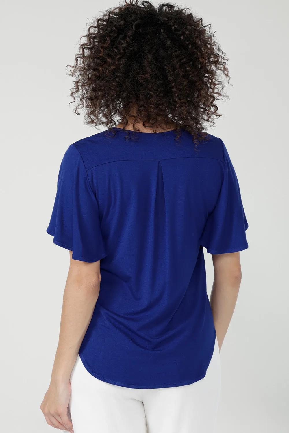 Lila Top in Cobalt Bamboo sold by Leina & Fleur product image thumbnail 5