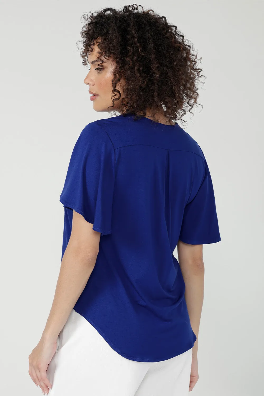 Lila Top in Cobalt Bamboo sold by Leina & Fleur product image thumbnail 2