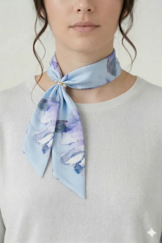 » Printed Twilly Scarf (100% off) made by Leina & Fleur