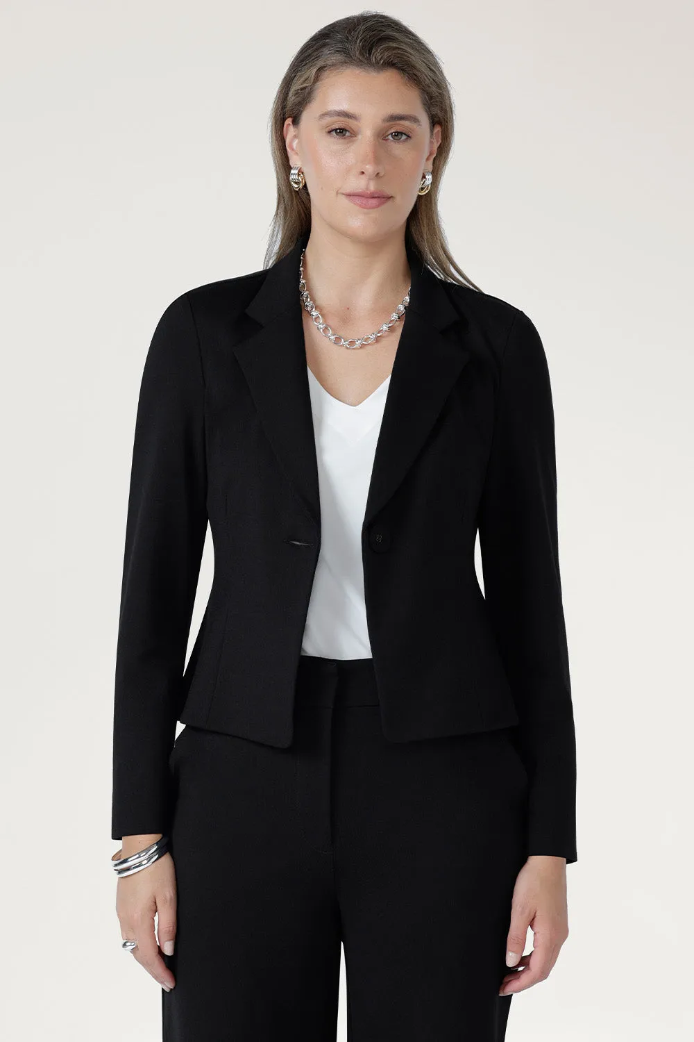 Shortline Tailored Jacket in Black sold by Leina & Fleur product image thumbnail 3