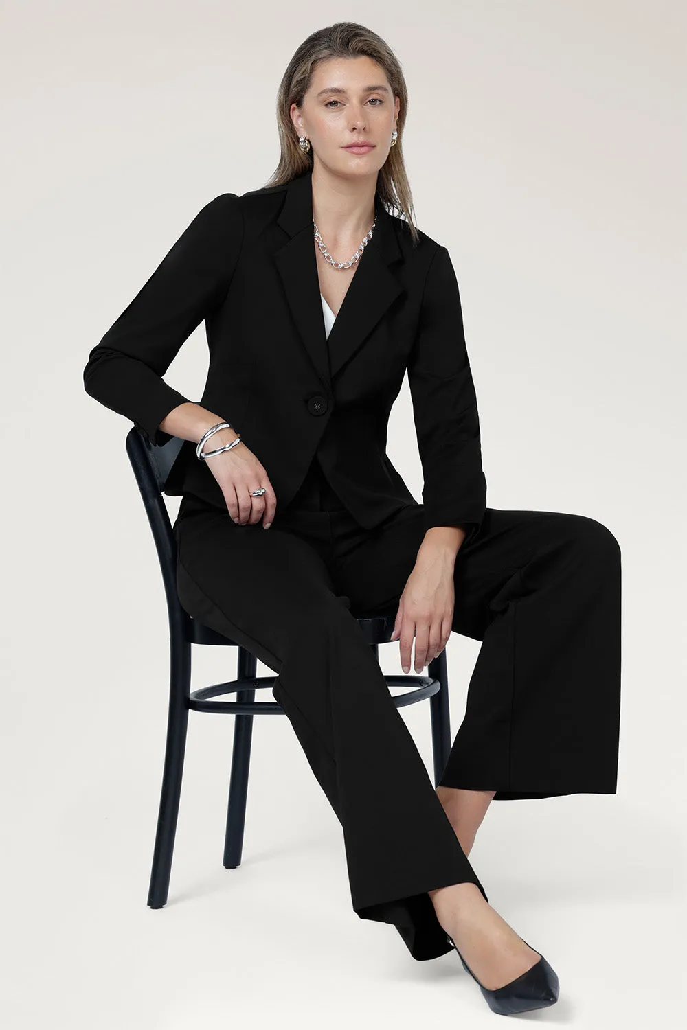 Shortline Tailored Jacket in Black sold by Leina & Fleur product image thumbnail 4