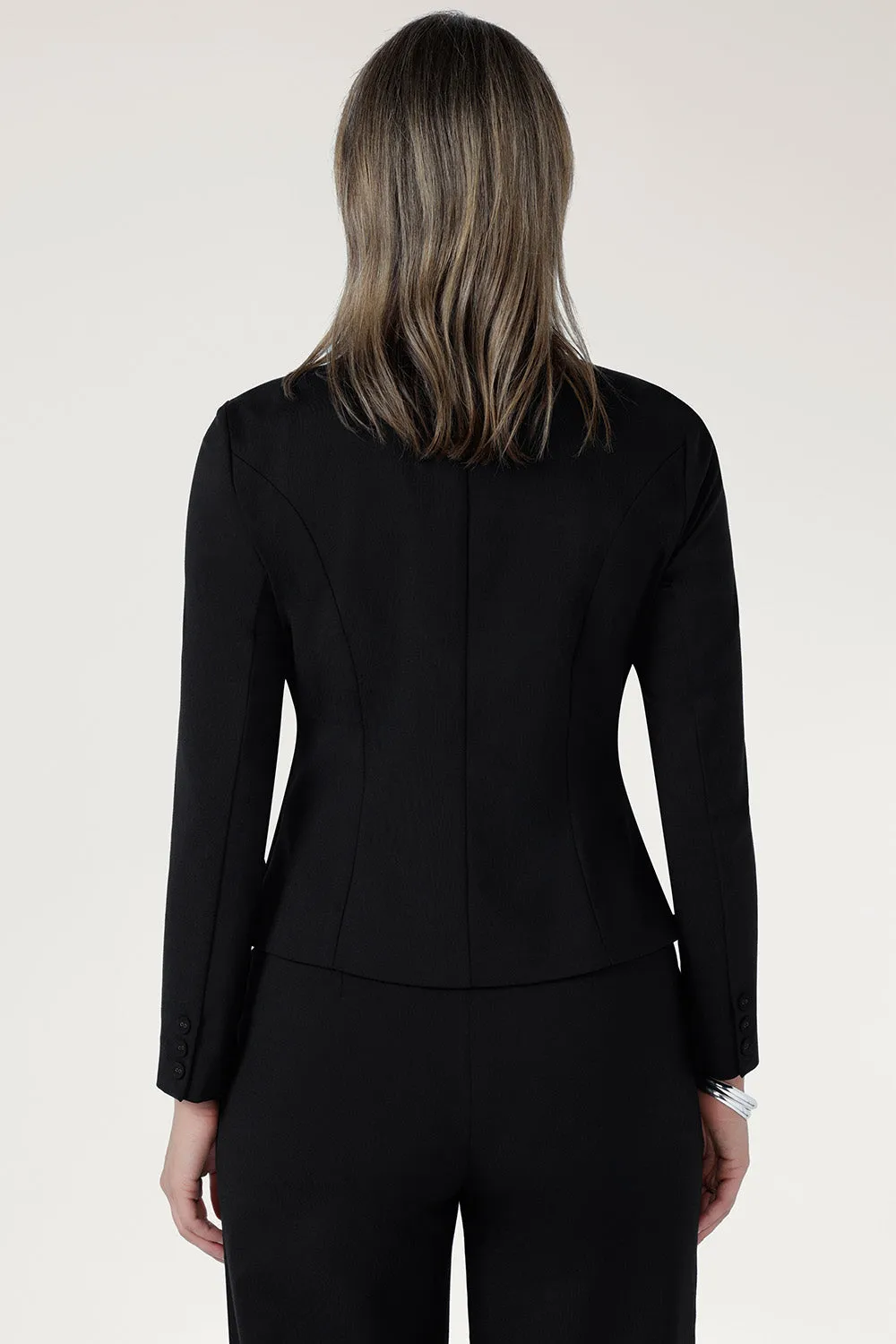 Shortline Tailored Jacket in Black sold by Leina & Fleur product image thumbnail 5
