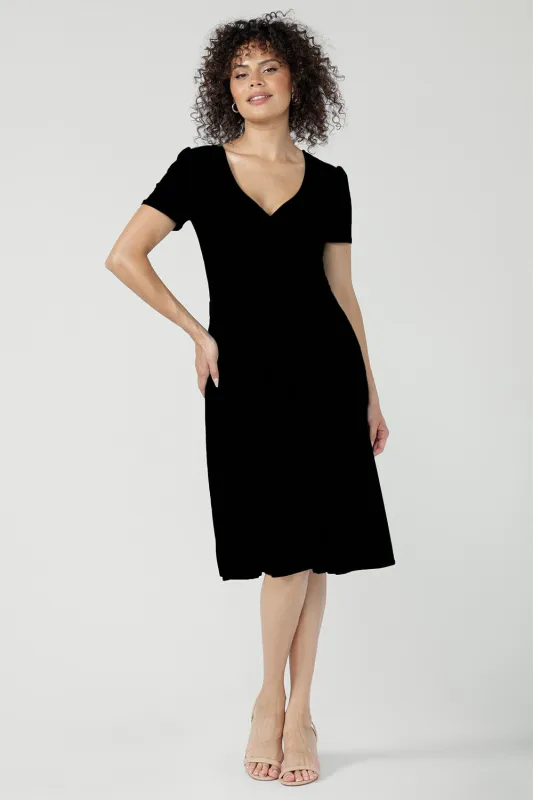 Designer Archive - Bibi Dress in Black made by Leina & Fleur