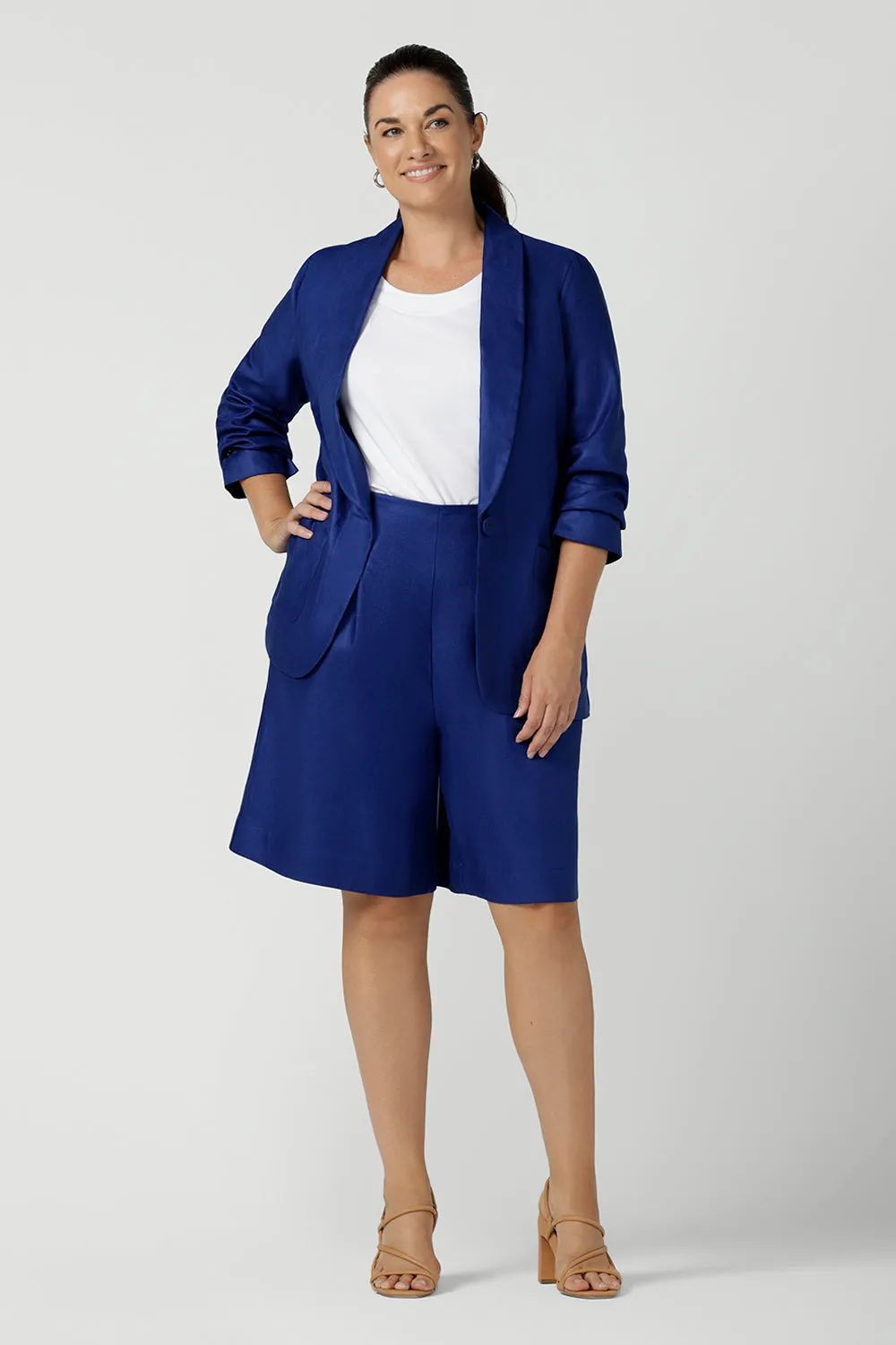 Designer Archive - Rylen Bermuda Short in Cobalt sold by Leina & Fleur