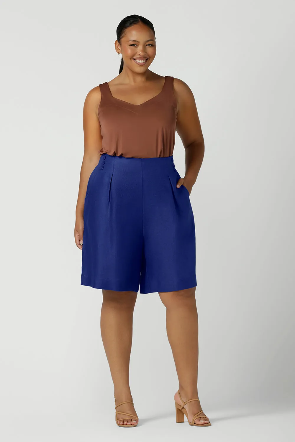 Designer Archive - Rylen Bermuda Short in Cobalt sold by Leina & Fleur product image thumbnail 5