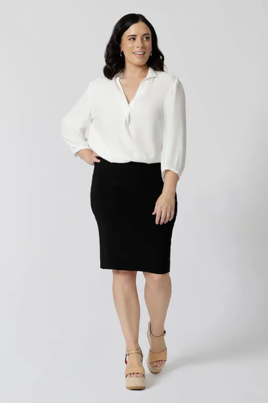 Designer Archive - Andi Petite Tube Skirt in Black made by Leina & Fleur