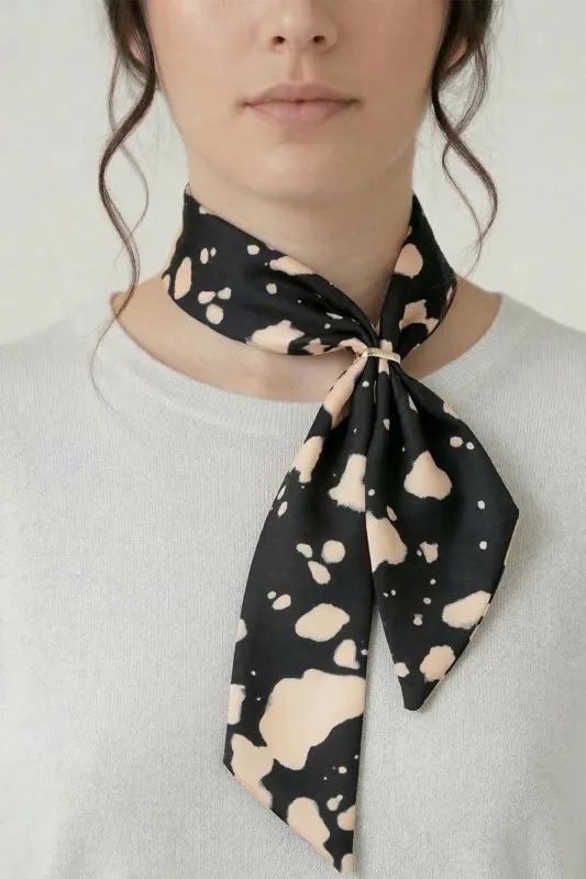 Twilly Scarf in Ink Blot made by Leina & Fleur