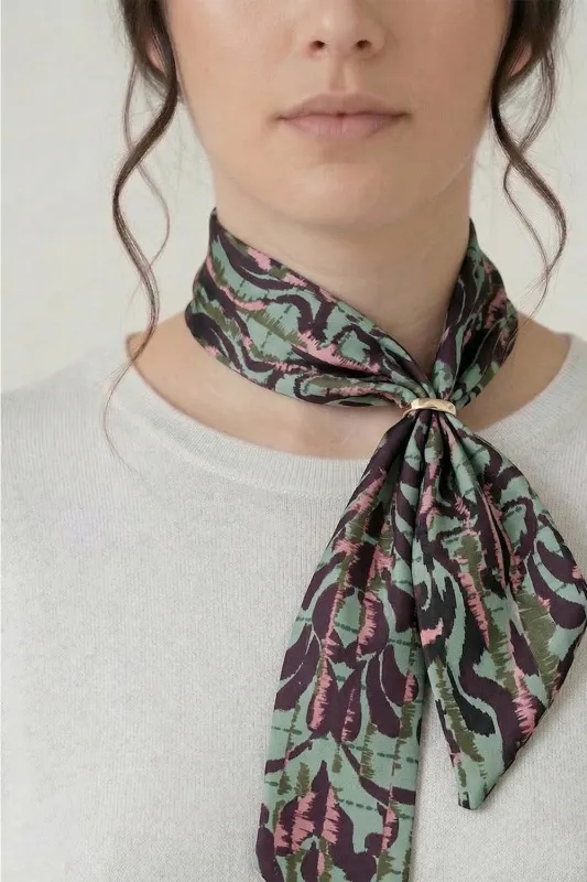 » Twilly Scarf in Plum Verdure (100% off) made by Leina & Fleur