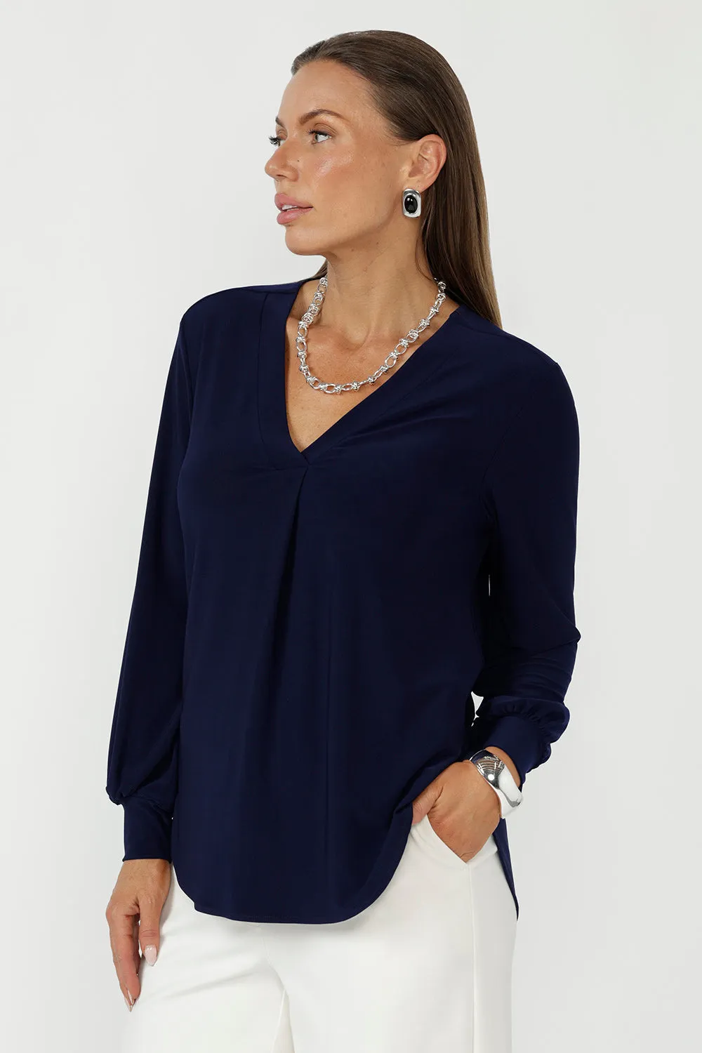 Paeton Top in Navy sold by Leina & Fleur product image thumbnail 5