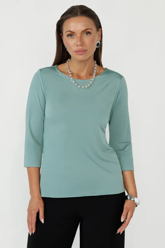 Collins Top in Menthol made by Leina & Fleur