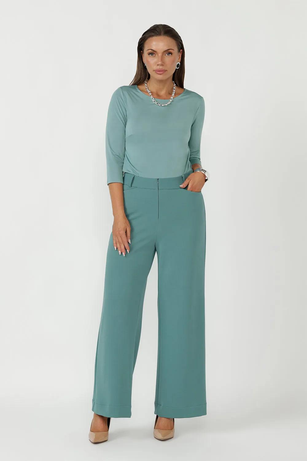 Collins Top in Menthol sold by Leina & Fleur product image thumbnail 3