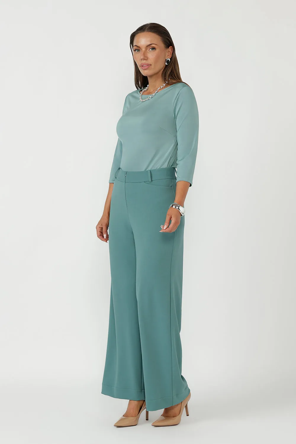 Collins Top in Menthol sold by Leina & Fleur product image thumbnail 4