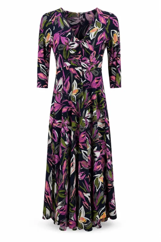 Designer Archive - Kyra Dress in Vivid Flora made by Leina & Fleur